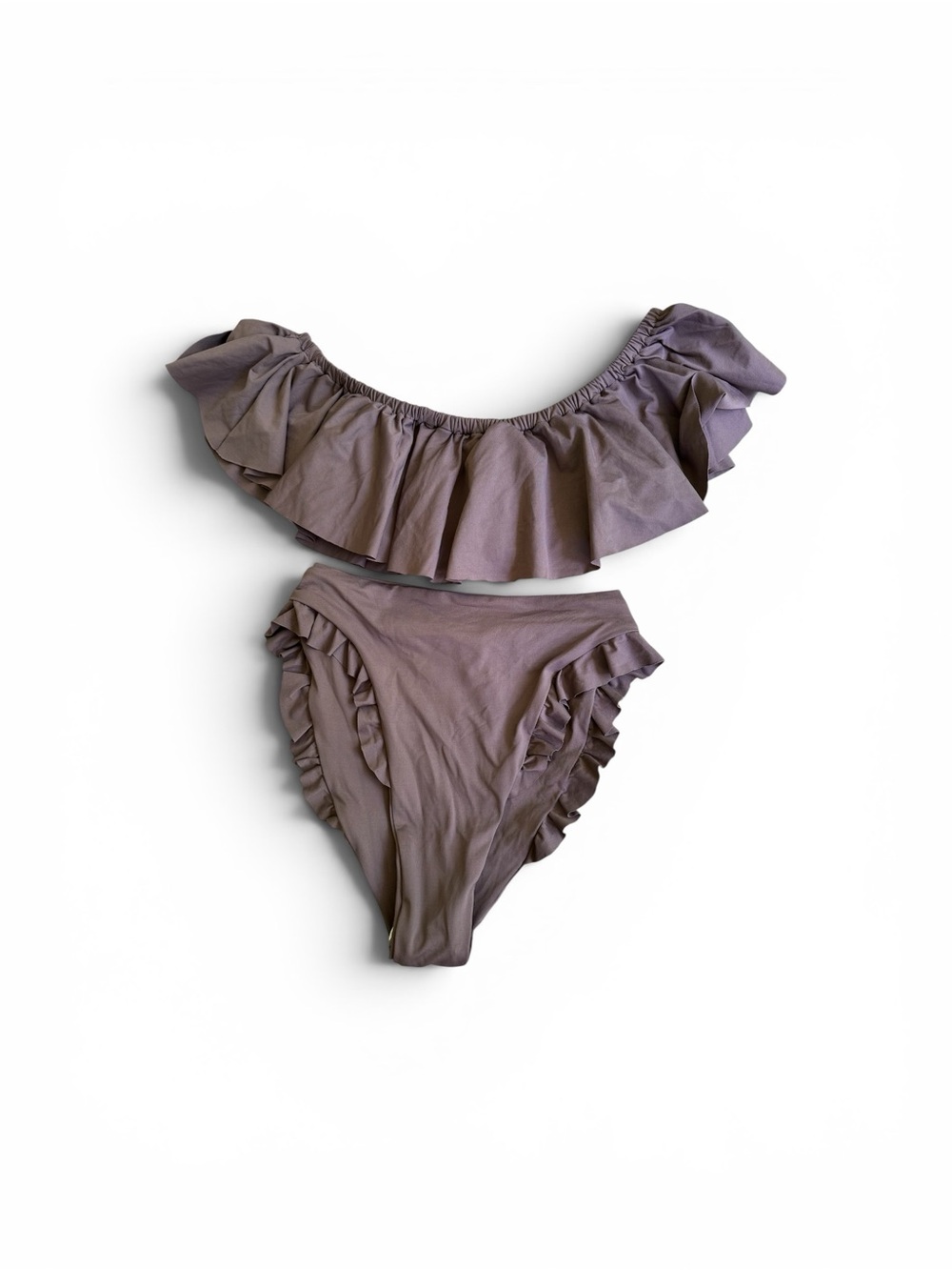 NWOT L*Space Hey Girl bikini set grey small